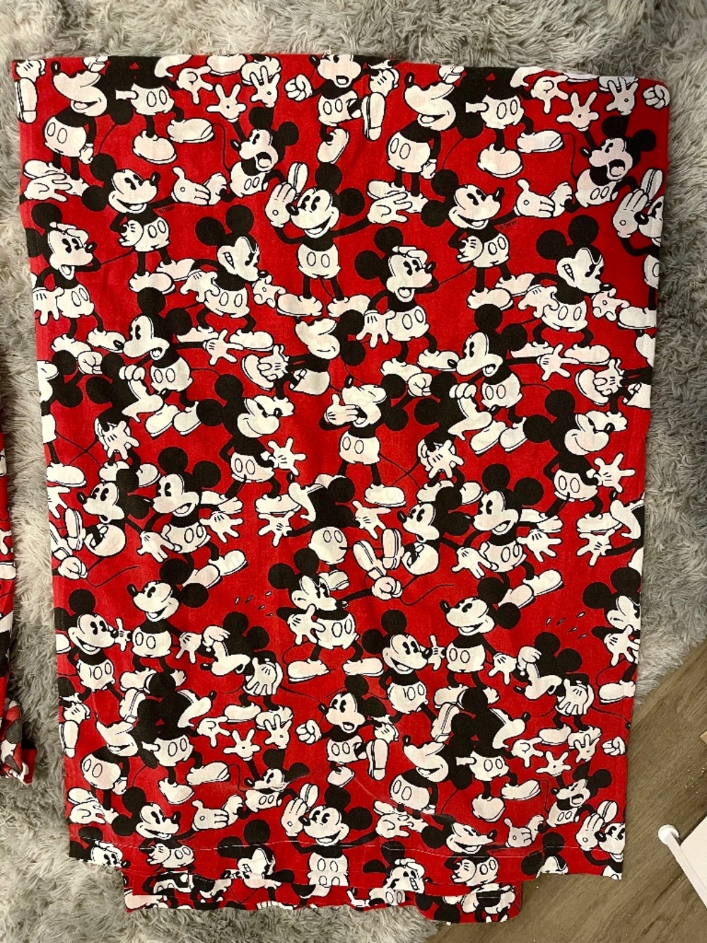 3 Piece Vintage 1993 Disney Mickey Mouse Linens Bedding Sheets